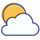 Sun and Cloud Icon