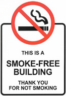 Description: Smoke-Free Building sign